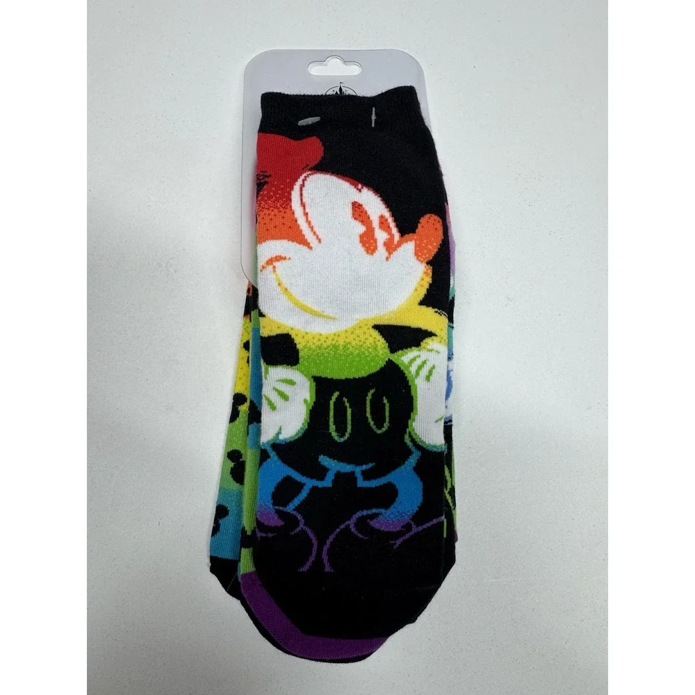 Disney Mickey Mouse Women's No Show Socks Size 5-10 New 3 Pairs